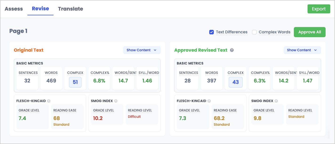 Scoring Interface